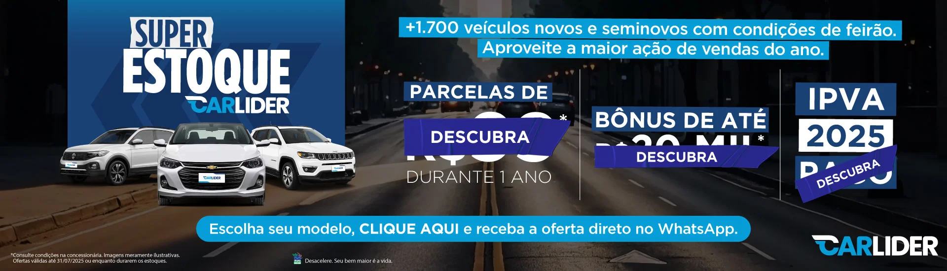 Campanha Carlider Julho 2025
